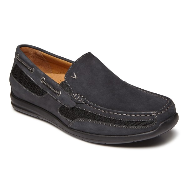 Vionic Casual Shoes Ireland - Earl Slip on Black - Mens Shoes Ireland | LQTCH-9213